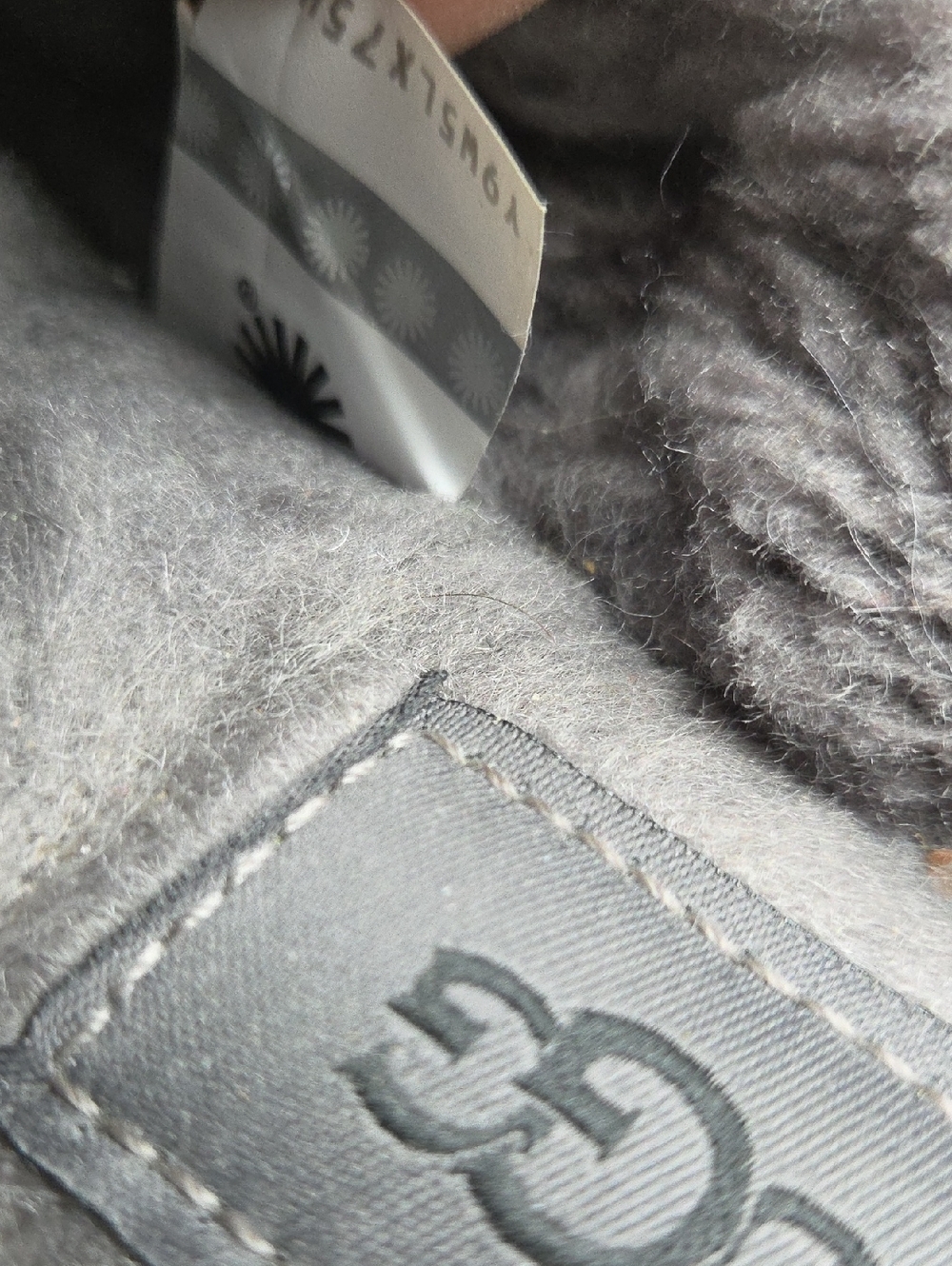 UGG Black Suede Slip-On Clog Mules - Picture 10 of 10